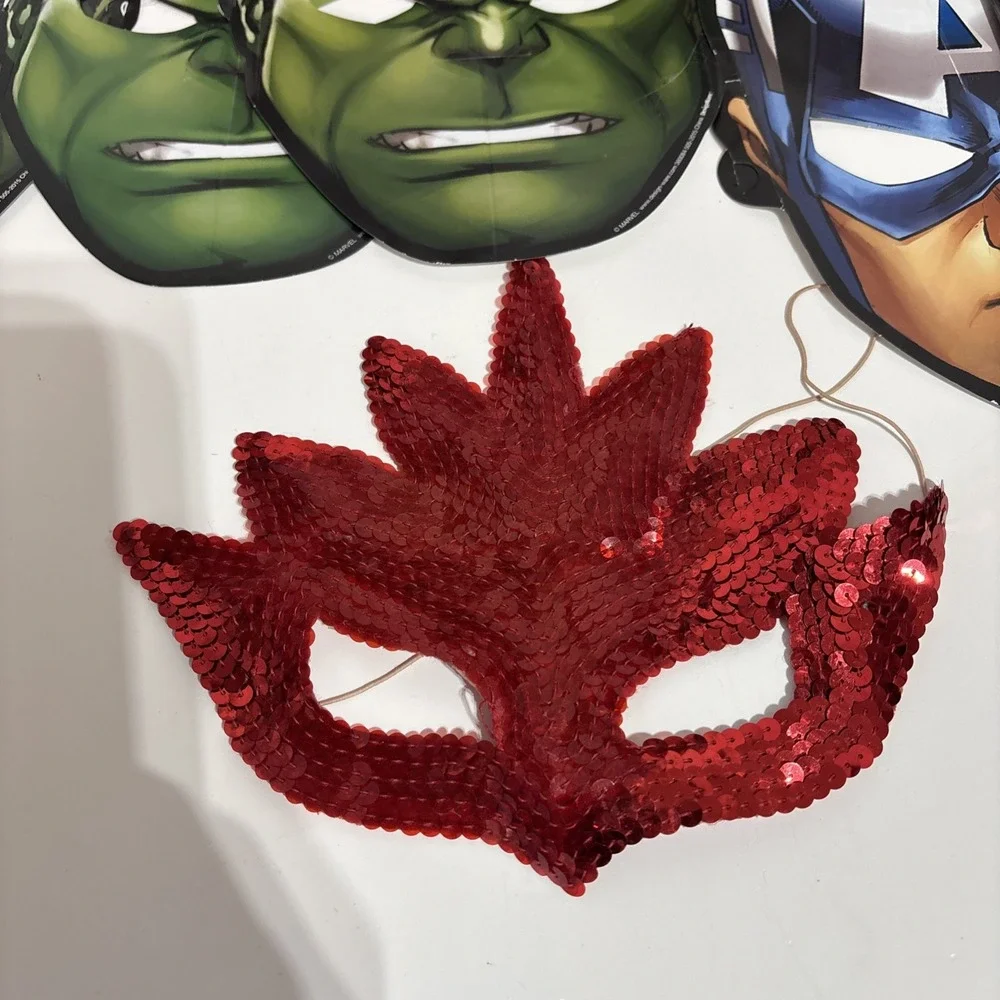 Paper Halloween Star Wars Hulk Masks‎ & Batman Rubber Mask Spider Man & More - Picture 8 of 15